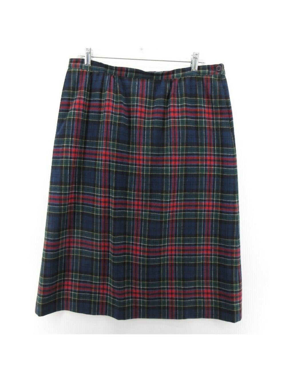VTG Pendleton Skirt 16 Allison Virgin Wool Flannel Tartan Plaid USA